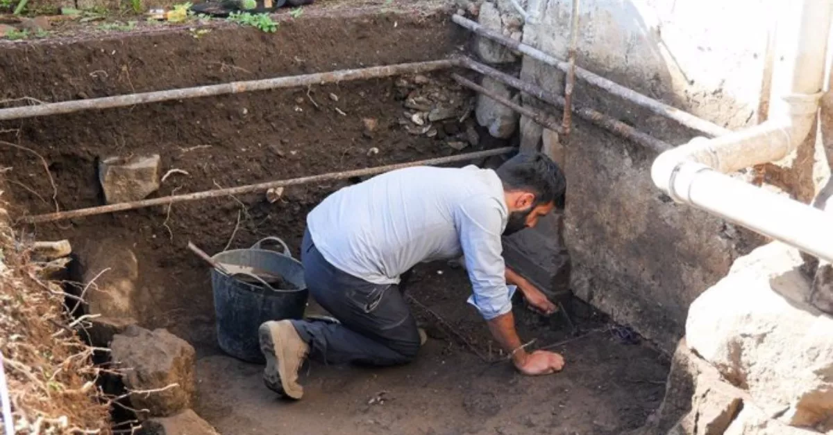 Excavaciones en el convento franciscano de San Lorenzo en La Orotava./ ARCHIVO
