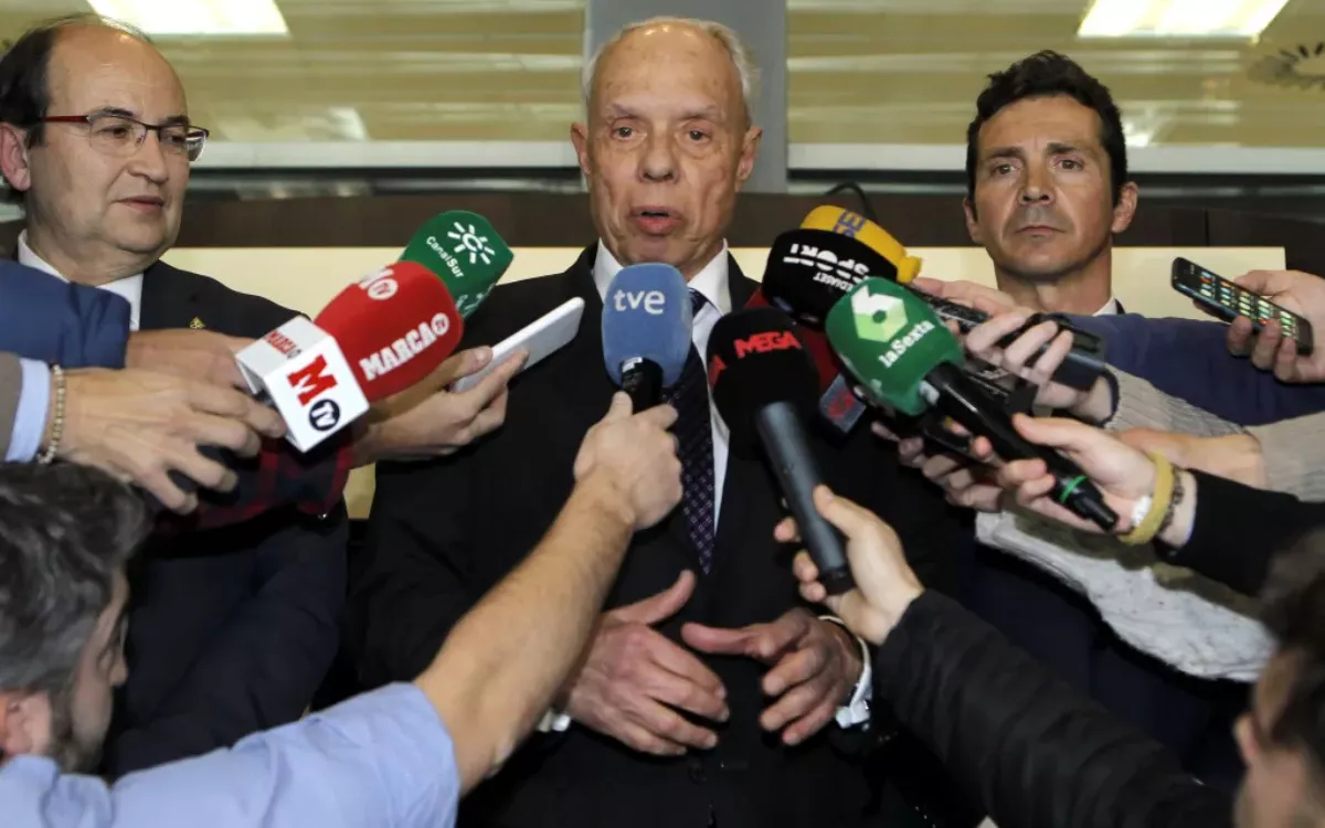 Antonio Suárez presidía la Federación de Fútbol de Las Palmas cuando tuvieron lugar los hechos que investiga la Audiencia Nacional. / PAOLO AGUILAR-EFE