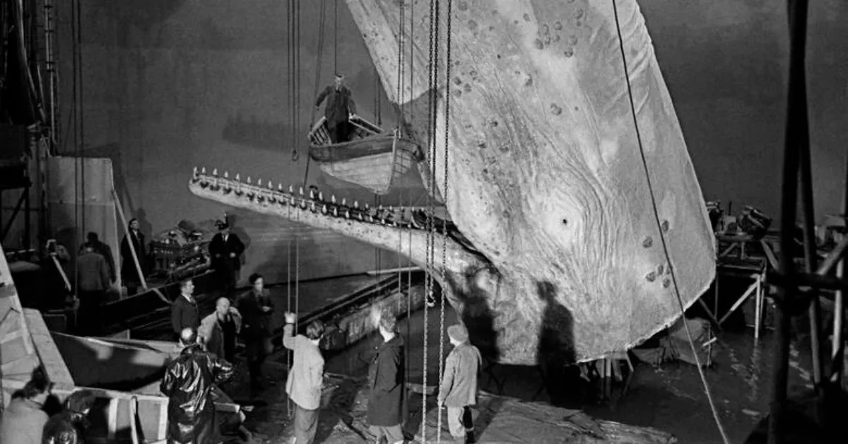 Imagen de archivo del rodaje de 'Moby Dick'. 