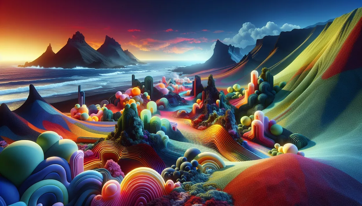 Imagen de islas generadas por IA