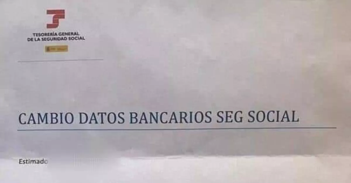 Carta a través de la que intentan estafar haciéndose pasar por la Seguridad Social. / TESORERÍA SEGURIDAD SOCIAL