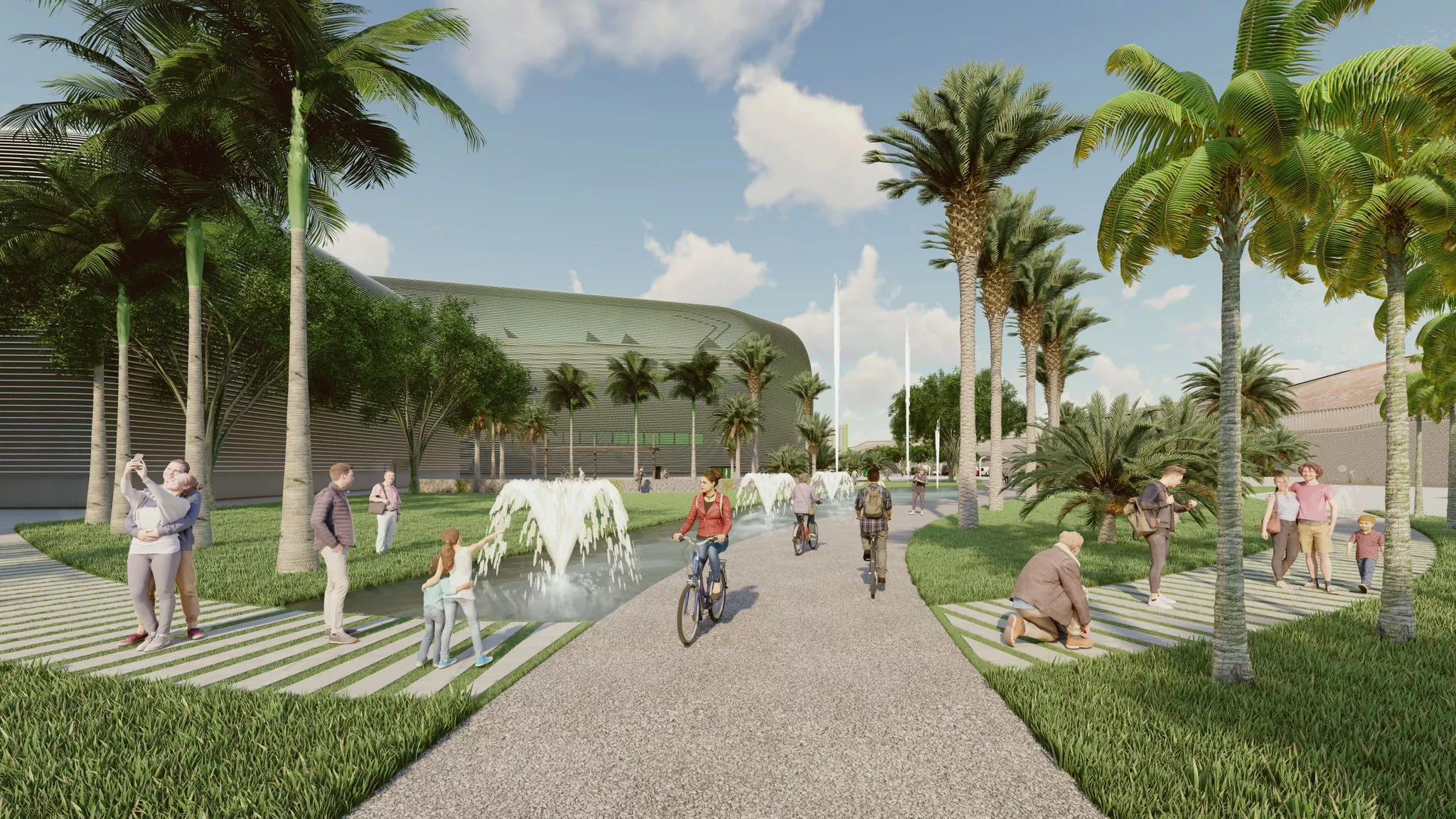 Simulación del proyecto de Dreamland Studios en Telde./ NEWPORT