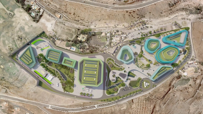 Simulación del proyecto de Dreamland Studios en Telde./ NEWPORT Simulación del proyecto de Dreamland Studios en Telde./ NEWPORT