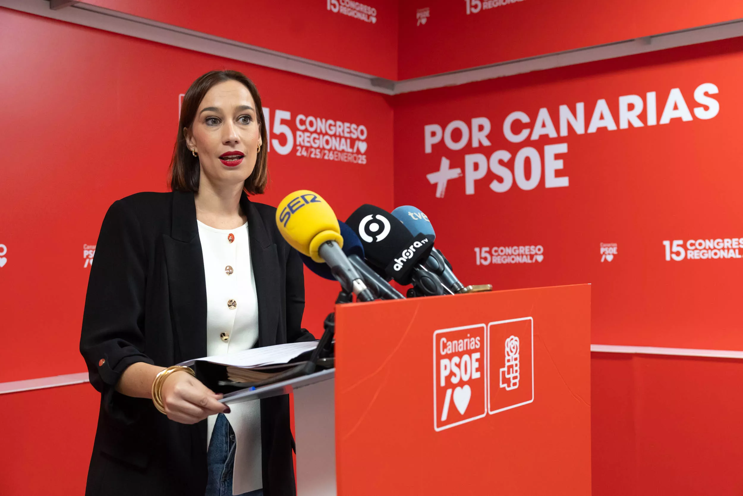 Nira Fierro, secretaria de Organización socialista y coordinadora del comité organizador del 15 Congreso./ CEDIDA