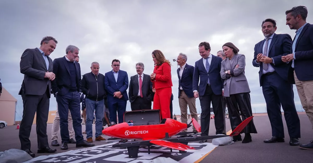 El avión no tripulado contribuirá a luchar contra los incendios forestales y a proteger la biodiversidad / GOBIERNO DE CANARIAS