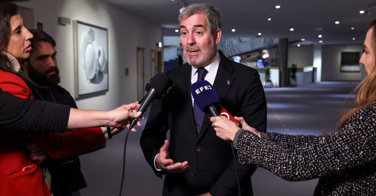 El presidente del Gobierno de Canarias, Fernando Clavijo, en Bruselas / GOBIERNO DE CANARIAS 