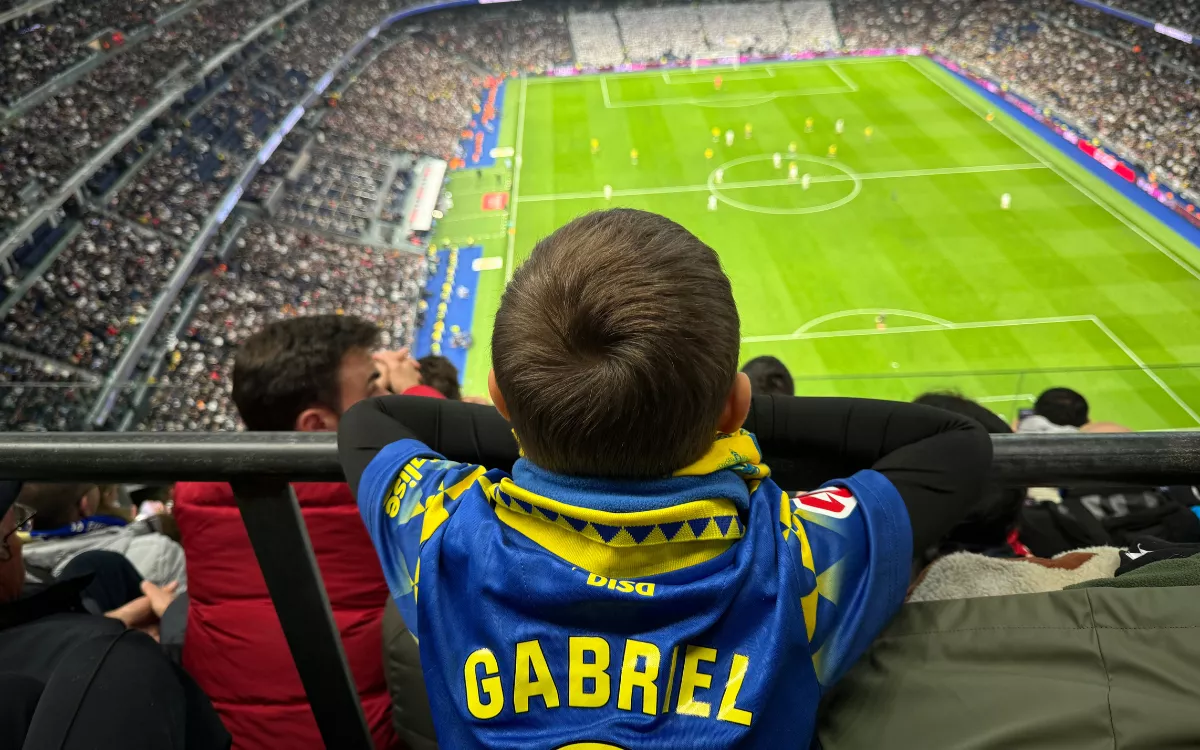 Lecciones de vida en el Bernabéu con la UD Las Palmas (debí tirar más fotos). / AH