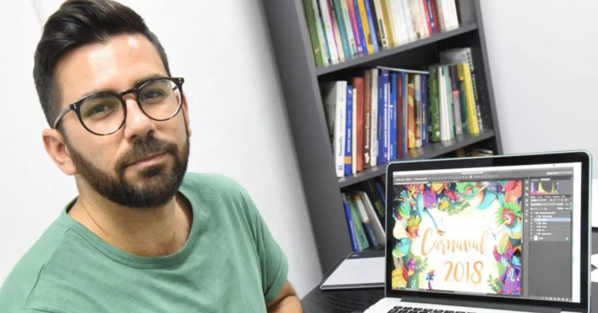 Nareme Melián, encargado de crear el escenario del Carnaval de Santa Cruz de Tenerife 2025./ CEDIDA