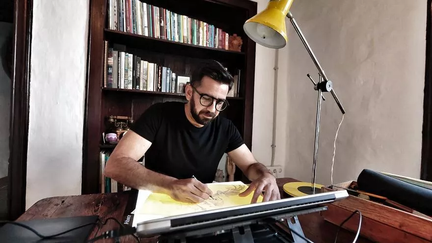 Nareme Melián en su estudio./ CEDIDA