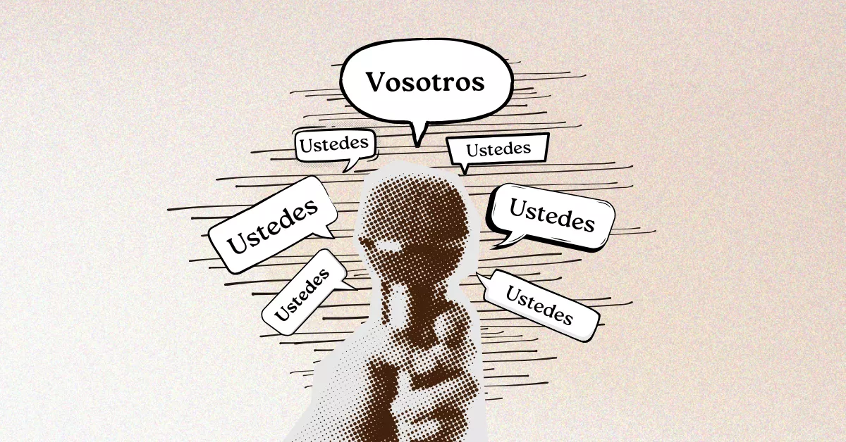 Ilustración del uso de la palabra 'vosotros' en Canarias. / ATLÁNTICO HOY