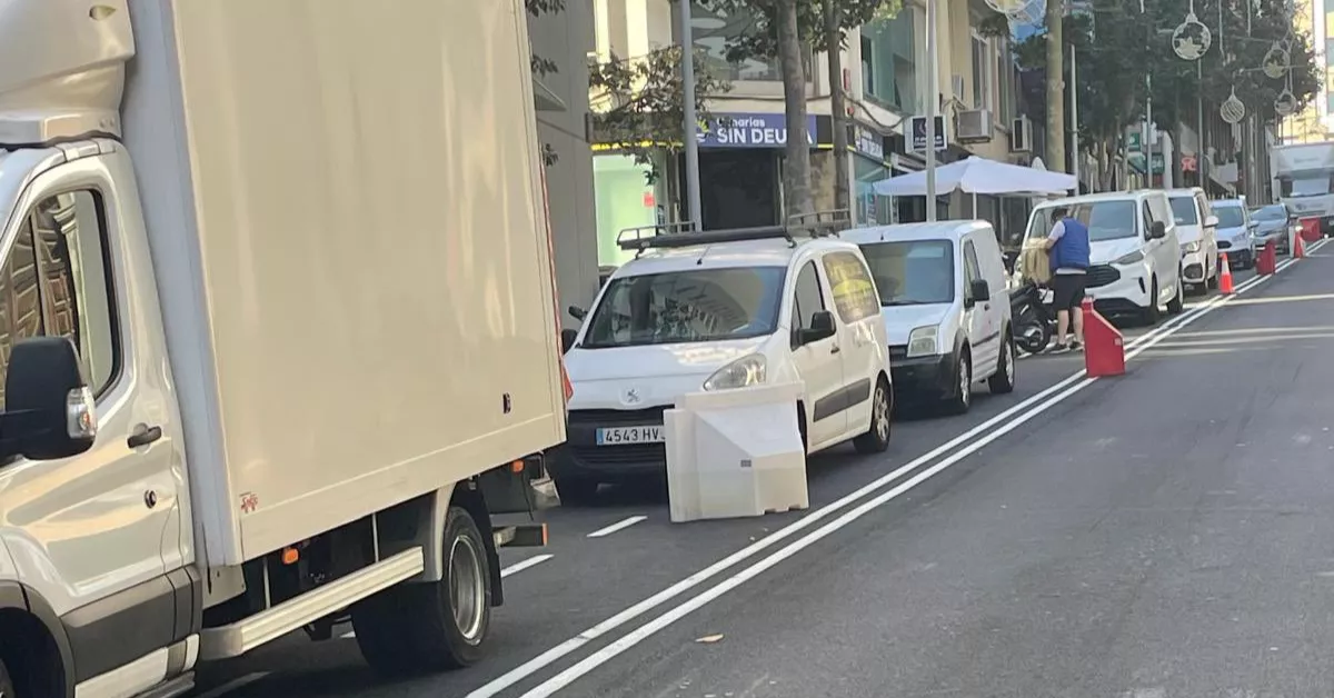 Carril bici en Santa Cruz. / Redes sociales