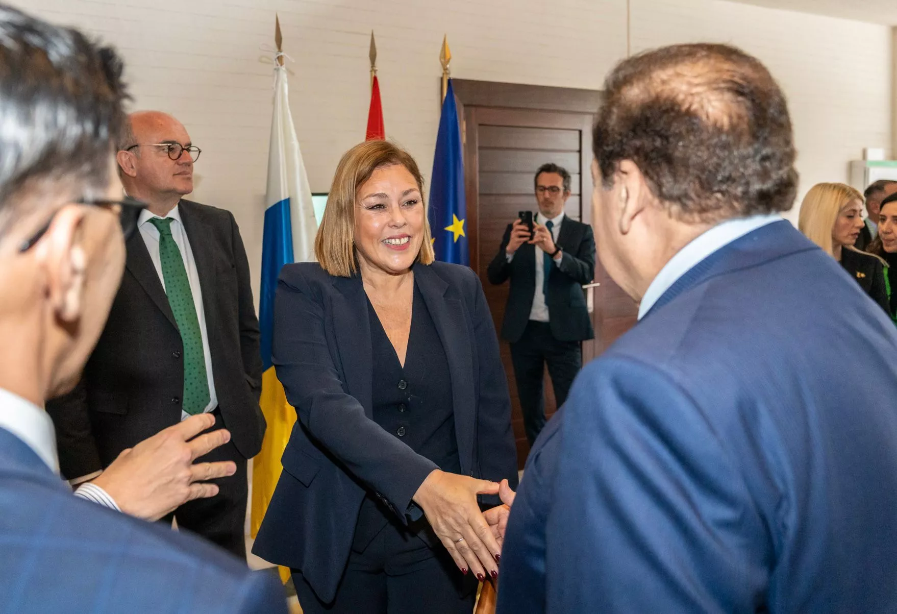 Astrid Pérez asiste en Lanzarote a la reunión de Parlamentos del Sur convocada por las Cortes Generales para tratar los retos de la inmigración. / AH