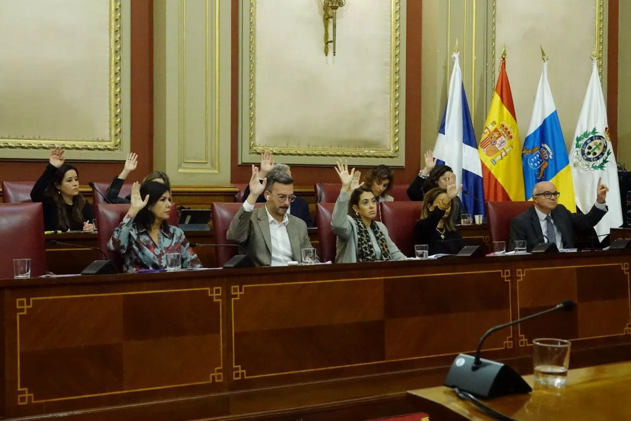 Concejales del Grupo de Gobierno de Santa Cruz votan a favor de los presupuestos para 2025./ CEDIDA