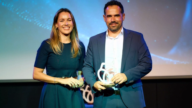 María Fernández y Daniel Lorenzo, Evocons, premio sostenibilidad María Fernández y Daniel Lorenzo, Evocons, premio sostenibilidad