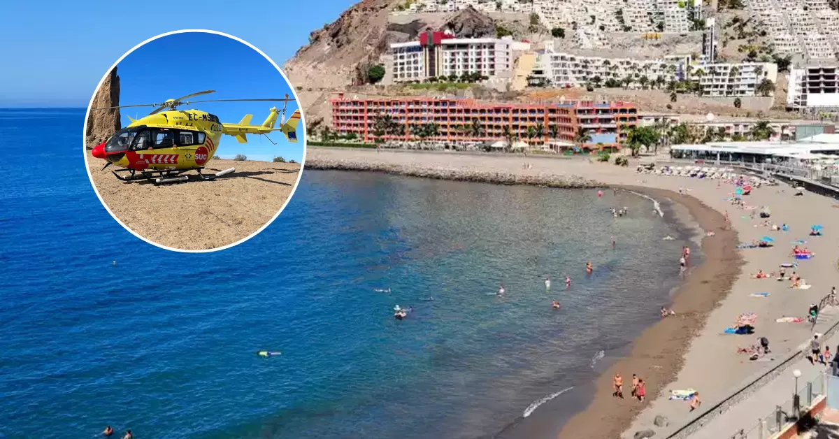 Imagen de la playa del Cura / MONTAJE AH 