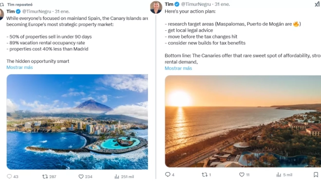 Captura de la publicación eliminada por Timur Negru / AH