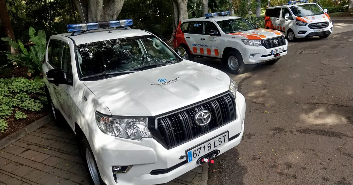 Vehículos de renting alquilados por el Ayuntamiento de Santa Cruz de Tenerife./ CEDIDA