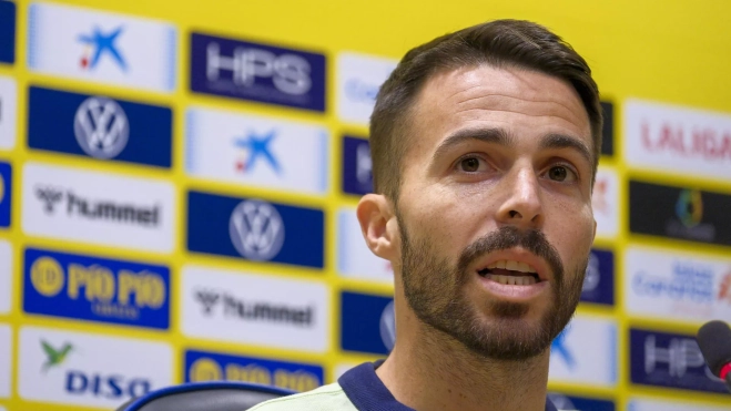 El capitán de la Unión Deportiva Las Palmas, Kirian Rodríguez, ha confirmado este jueves que ha recaído del cáncer que le diagnosticaron en 2022, un linfoma de Hodgkin./ EFE-ÁNGEL MEDINA