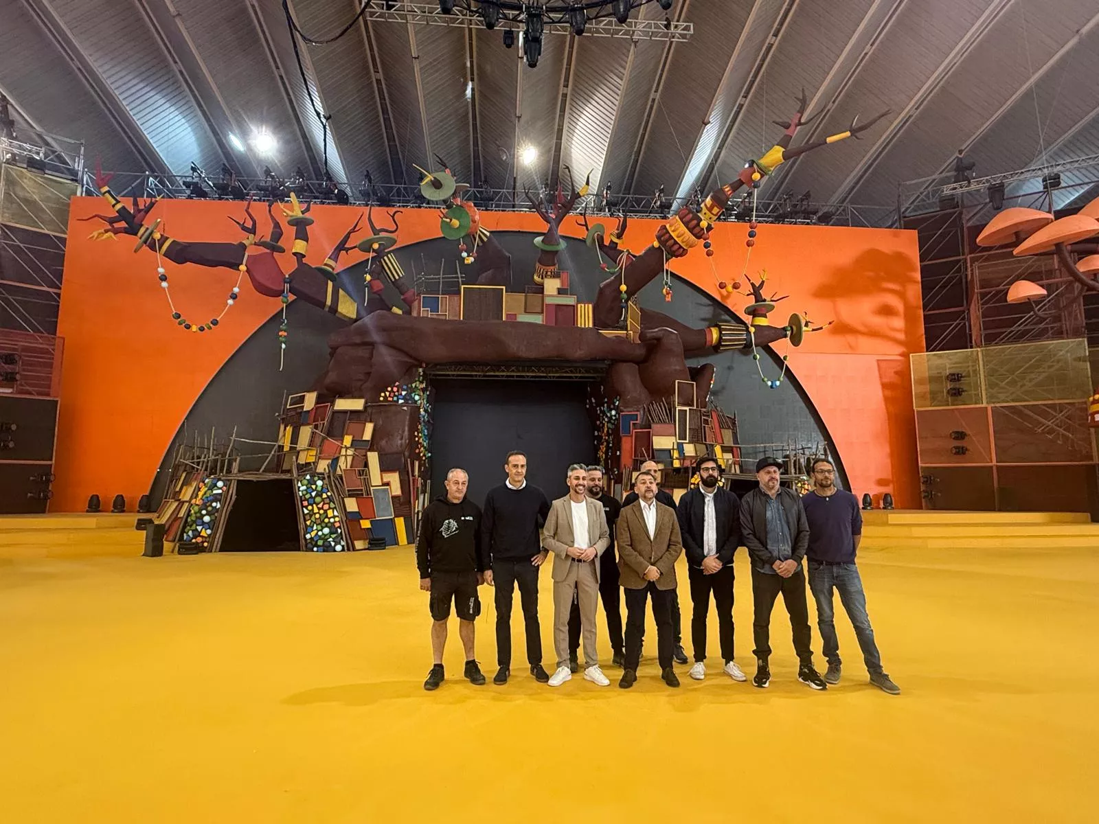 Presentación del escenario del Carnaval. / ATLÁNTICO HOY - ALBA MARICHAL