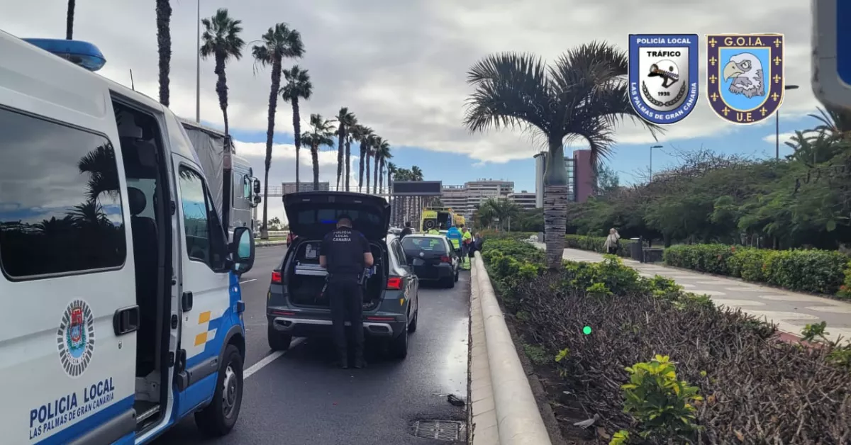 Imagen de la Policía Local en la Avenida Marítima / POLICÍA LOCAL