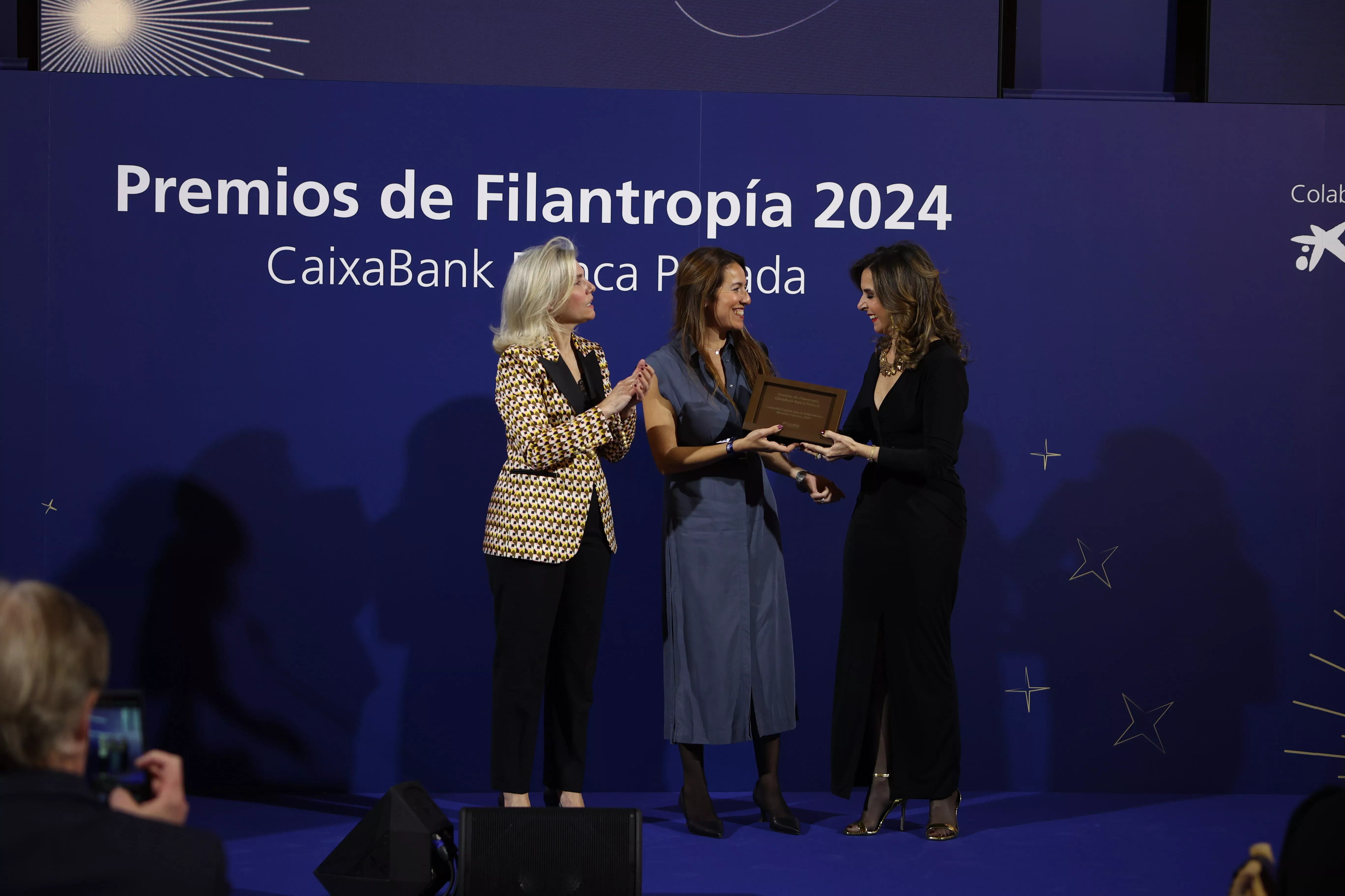 Foresta recoge en Madrid el premio de filantropía territorial de CaixaBank Banca Privada. / AH
