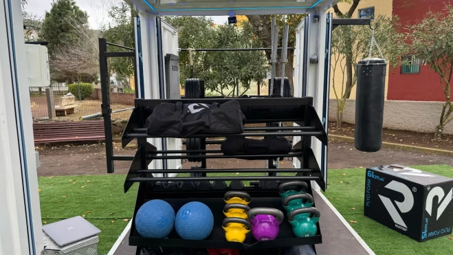 Interior del CUBOFIT de Camino Las Peras. /Ayuntamiento de La Laguna