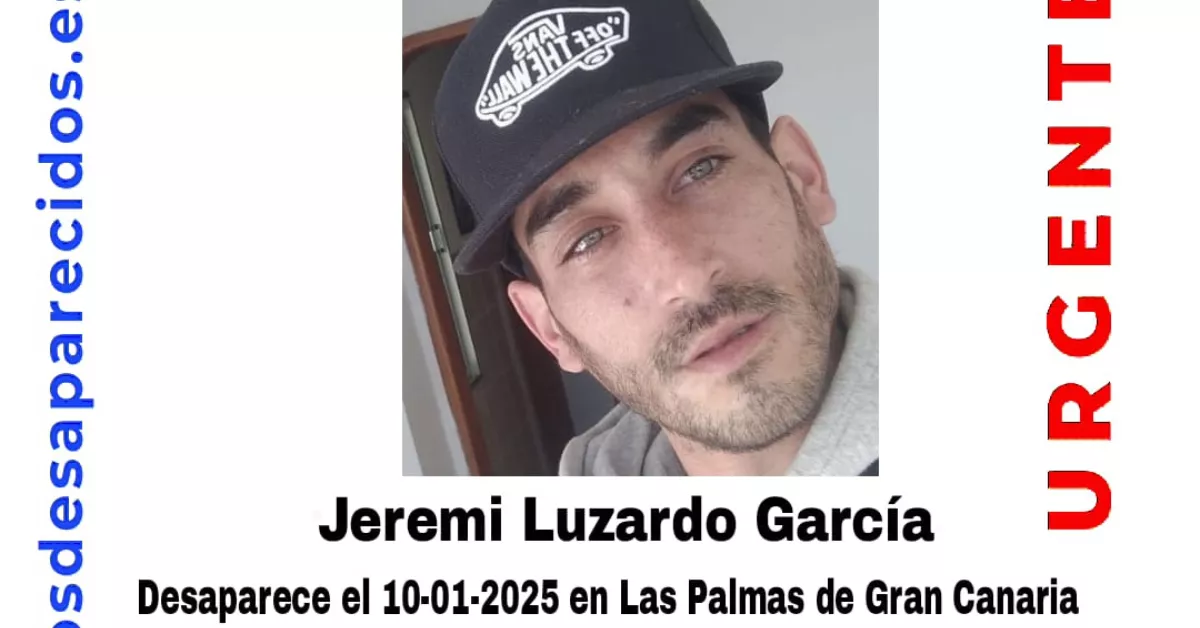 Cartel de desaparición de Jeremi Luzardo, hallado muerto en Jaén./ SOS DESAPARECIDOS