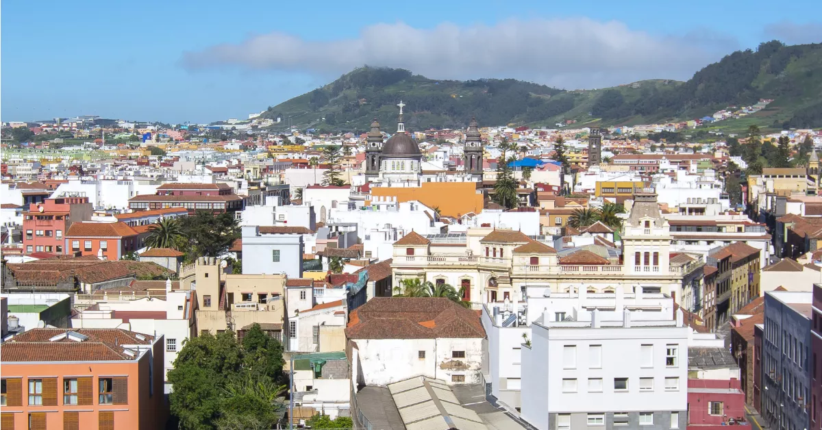 Imagen aérea de las viviendas en el caso de La Laguna. / IMAGEN DE LA RED