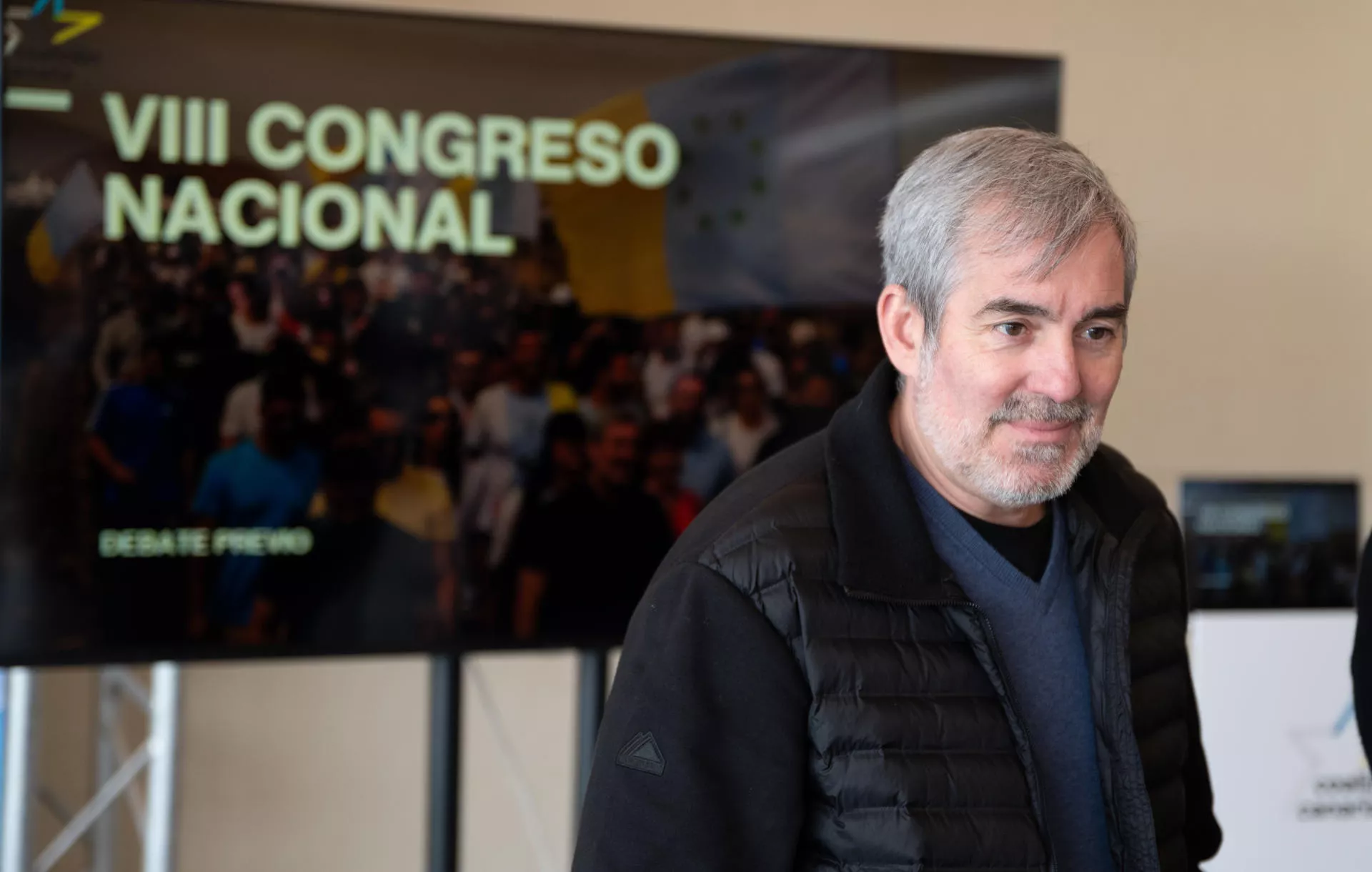 El presidente de Canarias, Fernando Clavijo, participó este sábado en un acto organizado por Coalición Canaria en Fuerteventura. / EFE - CARLOS DE SAÁ