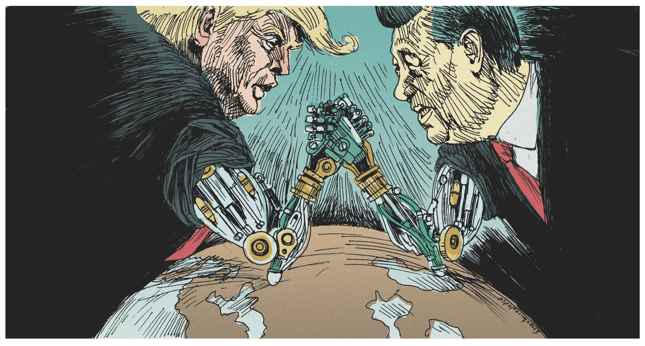 Ego americano, empeño chino e inteligencia artificial: la nueva 'Guerra Fría' no necesita misiles. / FARRUQO