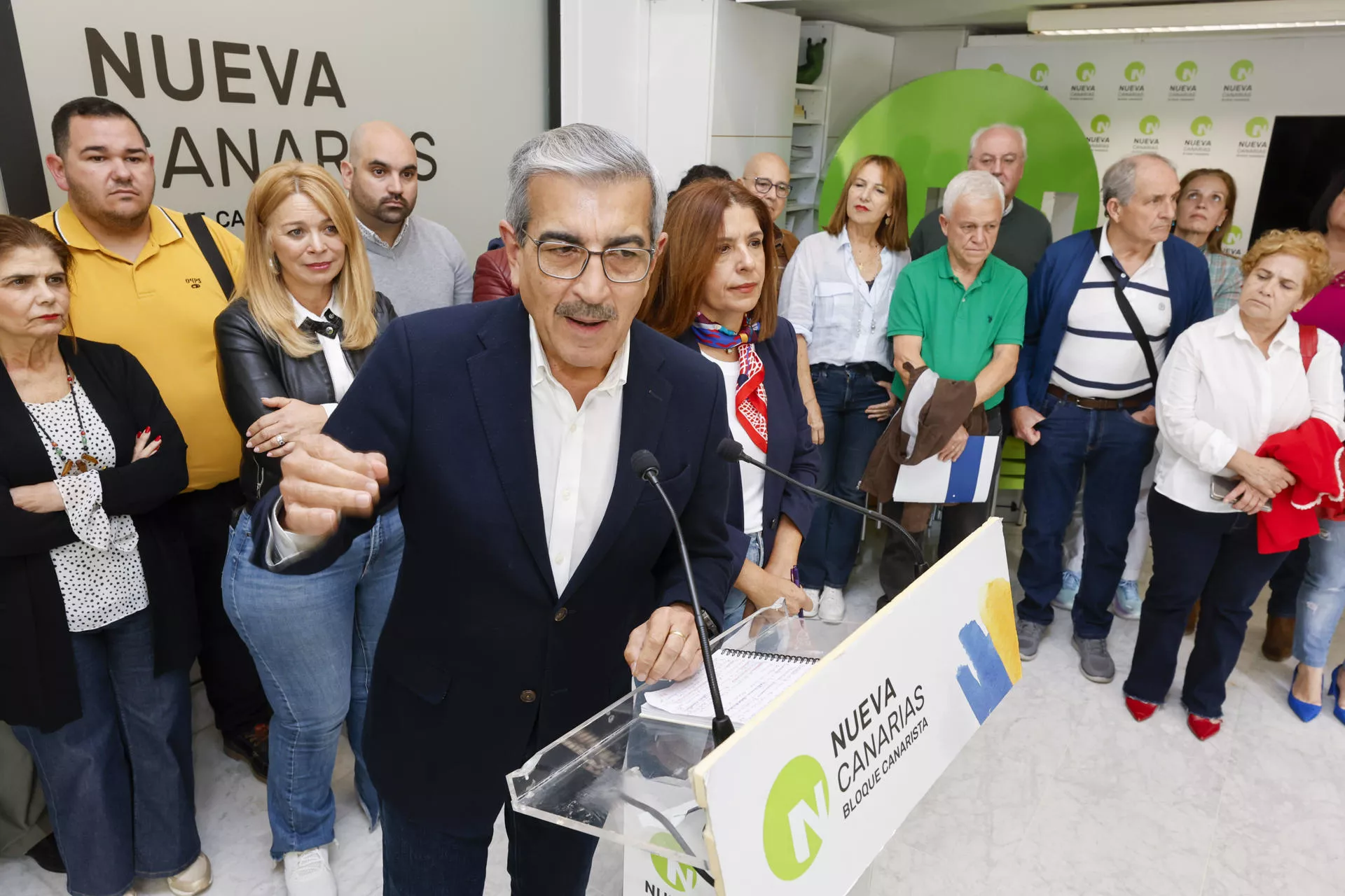 Nueva Canarias traza su estrategia para 2027 y busca reforzar su liderazgo en Gran Canaria. En la imagen, Román Rodríguez. / ELVIRA URQUIJO A.-EFE