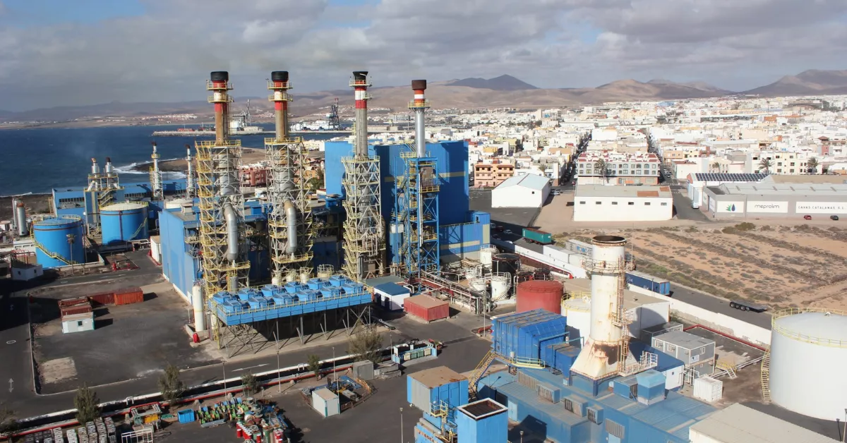 Imagen de la central térmica en El Charco / AYUNTAMIENTO DE PUERTO DEL ROSARIO