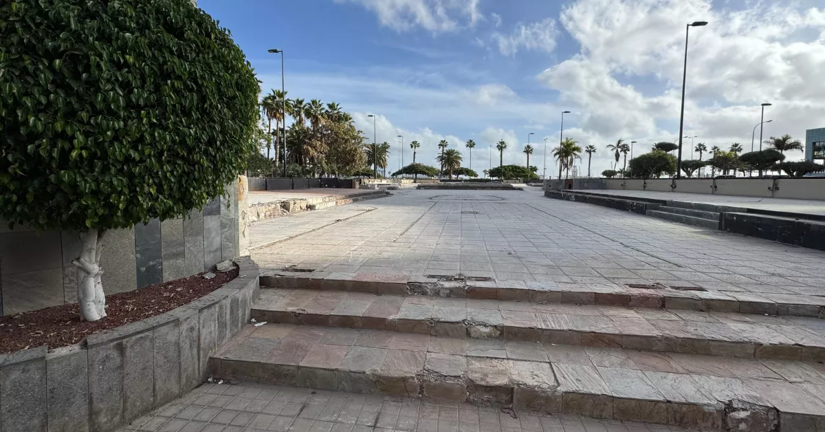 Espacio en el que se ubicaba la terraza TAO / AYUNTAMIENTO DE LAS PALMAS DE GRAN CANARIA