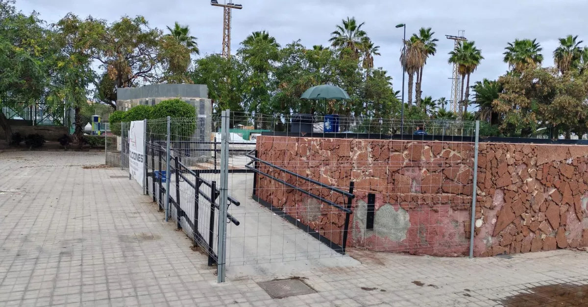 Vallado de la antigua terraza TAO / AYUNTAMIENTO DE LAS PALMAS DE GRAN CANARIA