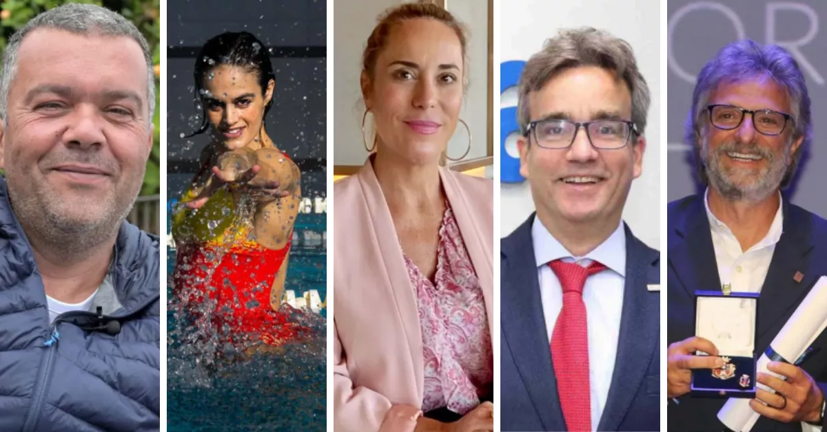 De izda a derecha, Francis Mendoza, Thäis Henríquez, Sonja Arup, José María Segura, Jorge Hernández / MONTAJE AH