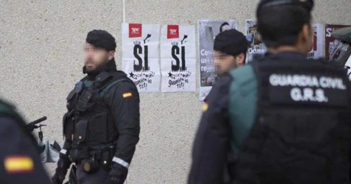 Guardias civiles del Grupo de Reserva y Seguridad (GRS) como el que podría desmantelarse en Canarias./ AUGC