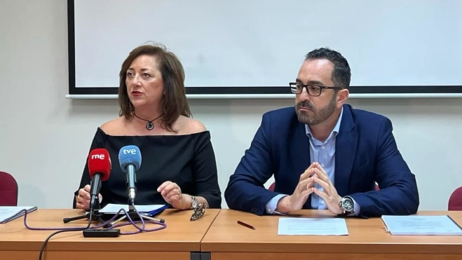 Doris Borrego y Javier Valentín, de ASCAV Canarias. /Beatriz de Vera