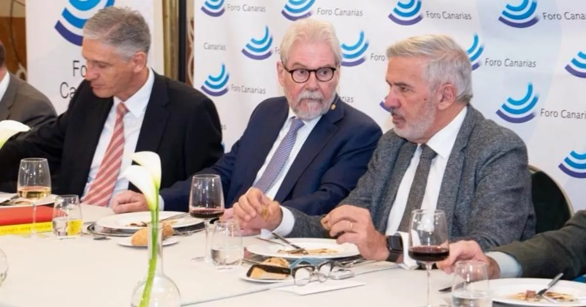 Michael Reid junto al rector de la ULPGC, Lluís Serra / CEDIDA