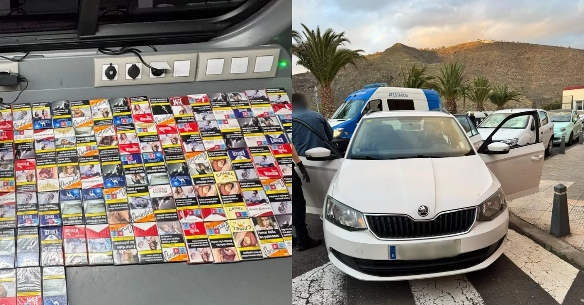 El vehículo y la droga interceptada por la Policía Local. / CEDIDAS