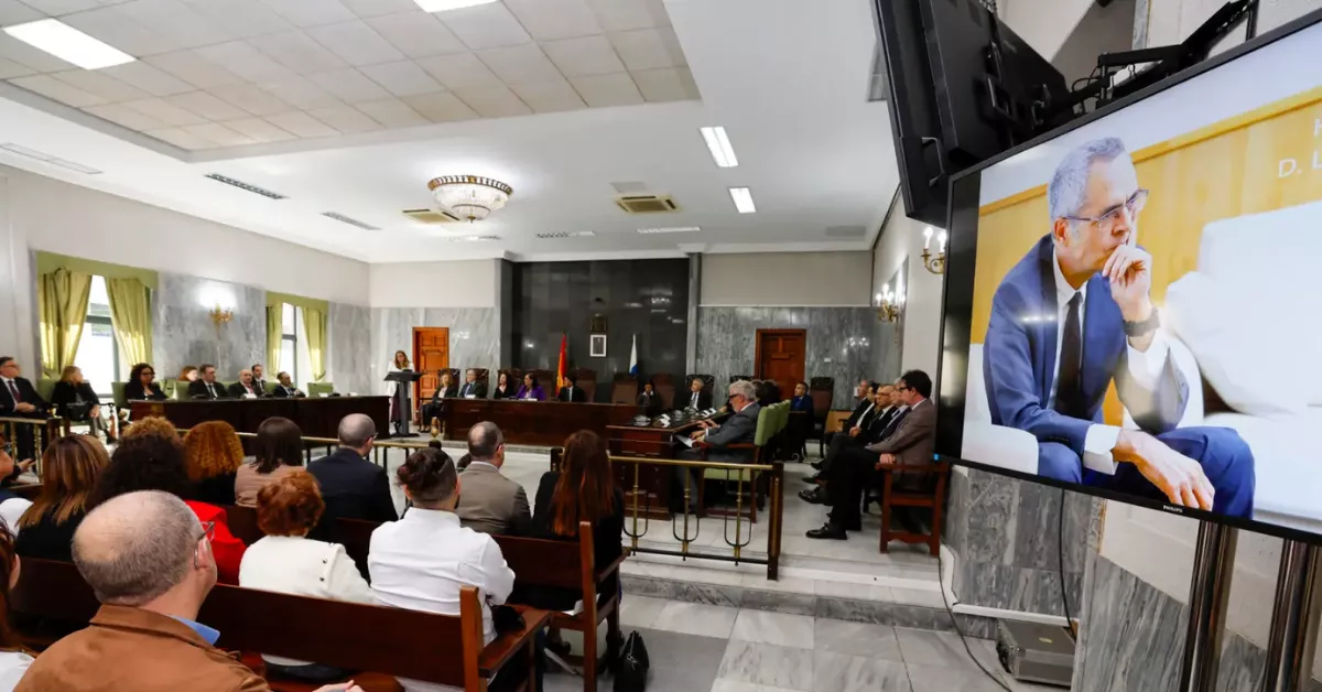 Homenaje al fiscal Luis del Río Montesdeoca / EFE - ELVIRA URQUIJO