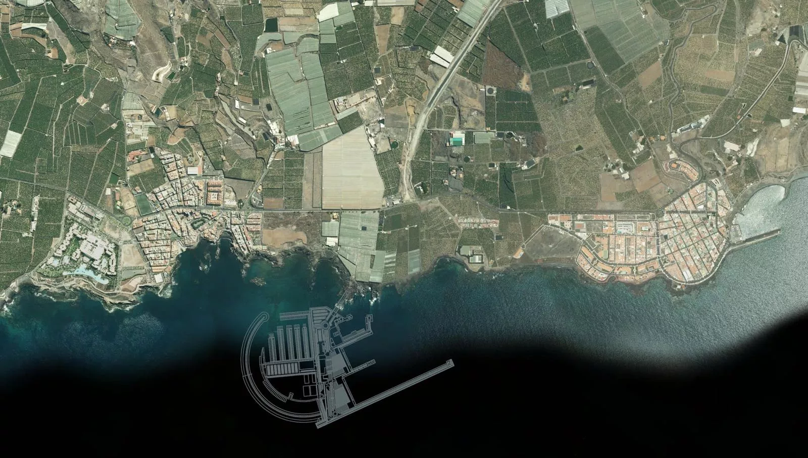 Imagen del espacio donde se iba a ubicar en su momento el Puerto de Fonsalía. / AYUNTAMIENTO DE GUÍA DE ISORA