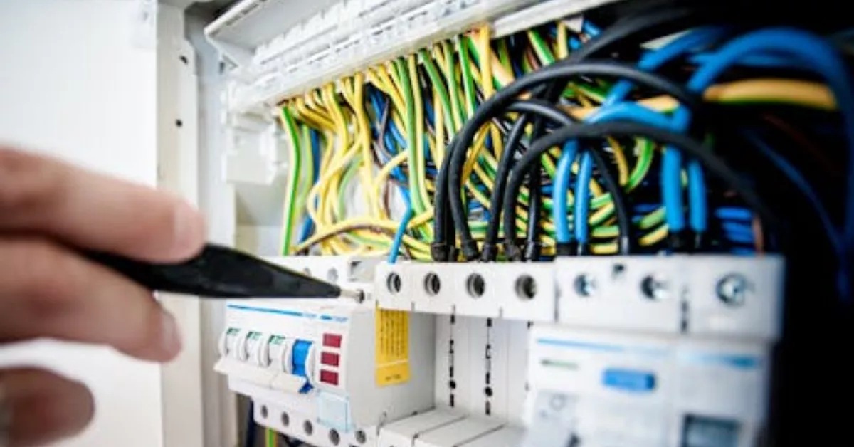 Imagen de un cuadro de luz y un electricista / PEXELS 