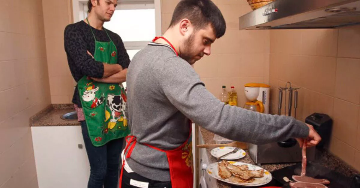 Un piso tutelado para personas con discapacidad intelectual. 
