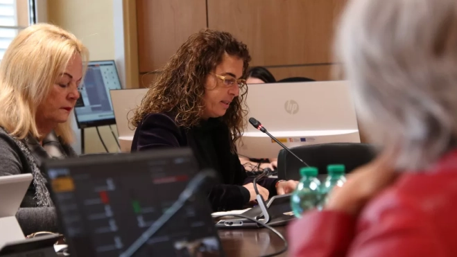 Gemma Martínez, concejal de Parques y Jardines, durante la comisión / AYUNTAMIENTO DE LAS PALMAS Gemma Martínez, concejal de Parques y Jardines, durante la comisión / AYUNTAMIENTO DE LAS PALMAS