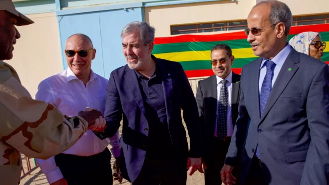 Visita de Clavijo a Mauritania / EFE Visita de Clavijo a Mauritania / EFE