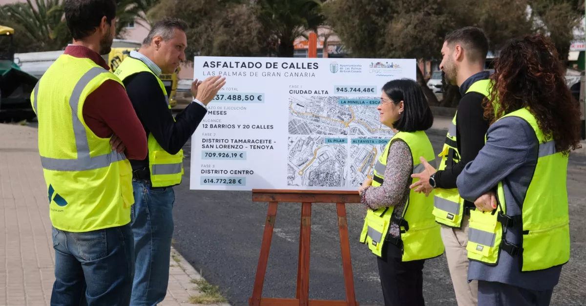 Representantes del Ayuntamiento presentan en plan / AYUNTAMIENTO DE LAS PALMAS