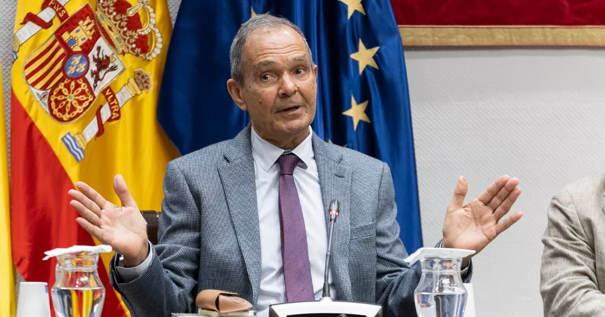 El catedrático de Obstetricia José Ángel García durante su comparecencia / EFE