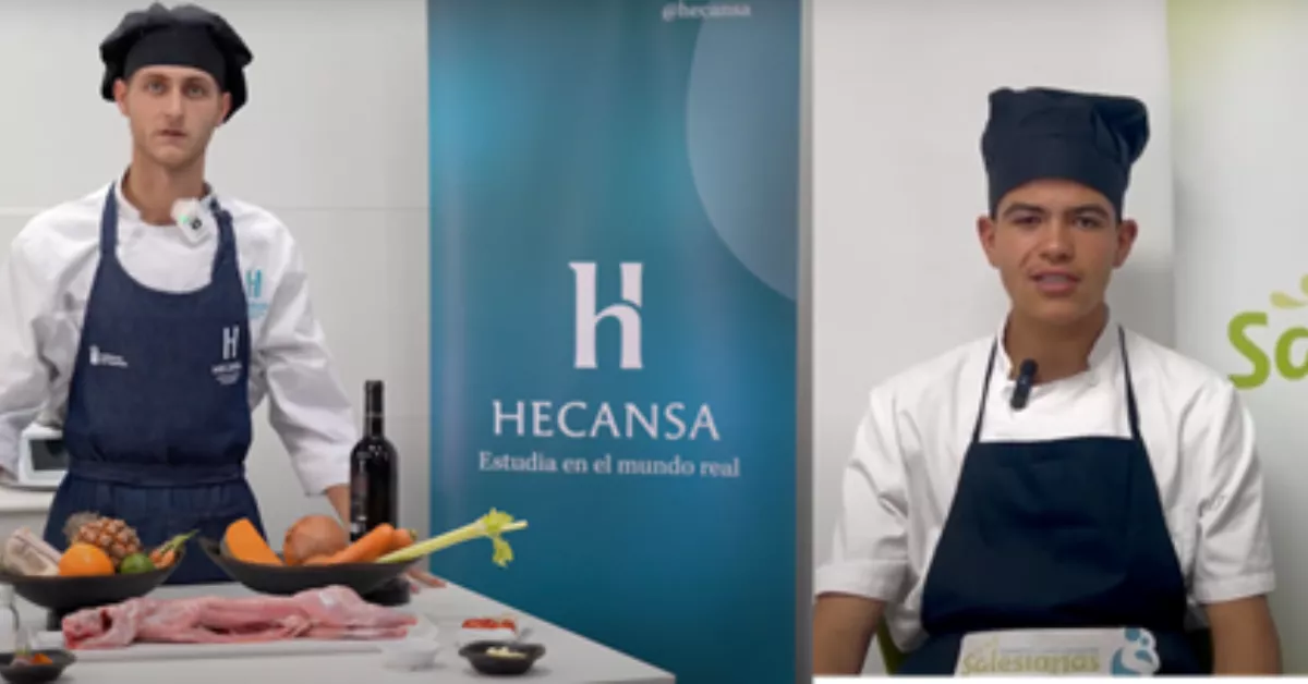 Andrés Rodríguez Saavedra de la Escuela Santa Brígida de Las Palmas e Ian Josué Celi de Palma, del Hogar Escuela María Auxiliadora (Salesianas) de Tenerife. / CEDIDA