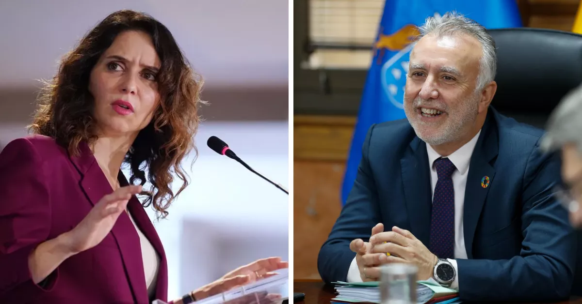 Isabel Díaz Ayuso y Ángel Víctor Torres / MONTAJE AH - EFE