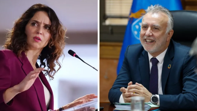 Isabel Díaz Ayuso y Ángel Víctor Torres / MONTAJE AH - EFE